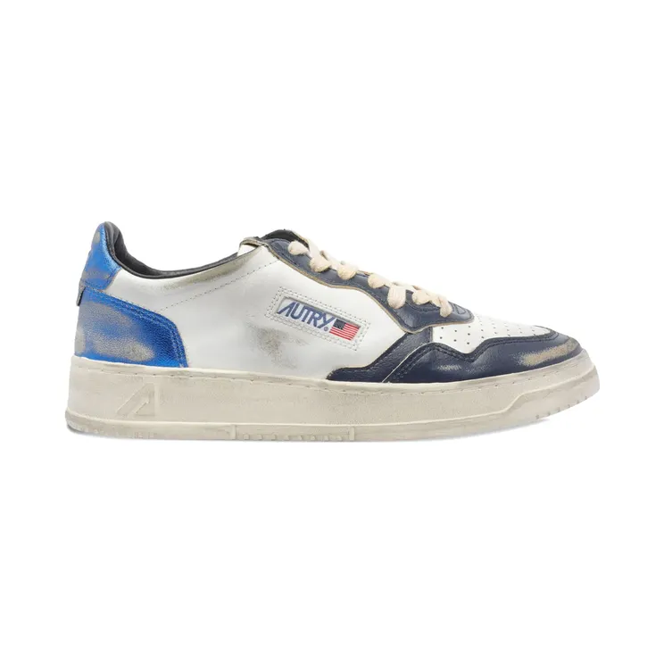 Autry Leather Logo “White/Blue” (AVLM SV55)