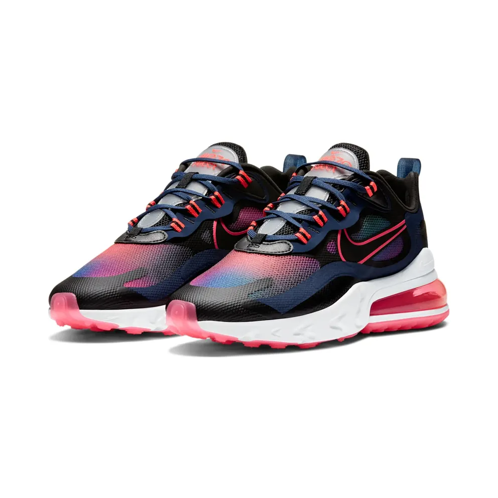 Nike Air Max 270 React Midnight Navy Hyper Pink (W) Midnight Navy/Flash Crimson-Hyper Pink-Black (CK6929-400)