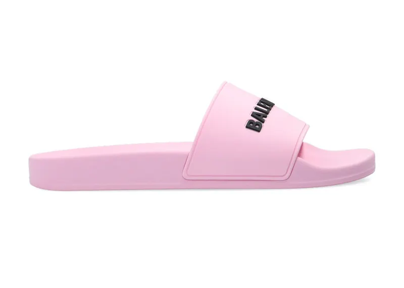 Balenciaga Pool Slides Pink Black (W) (565547W1S805878)