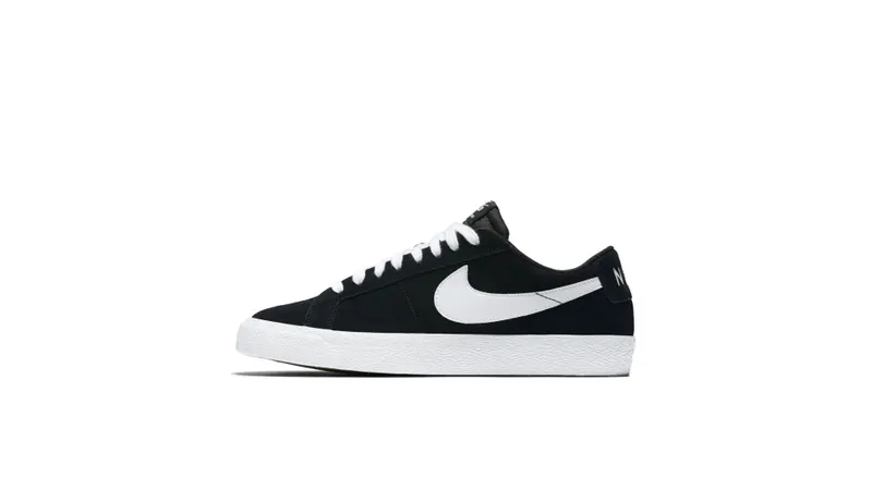 Nike SB Blazer Low Black White Black/White-Gum Light Brown (864347-019)