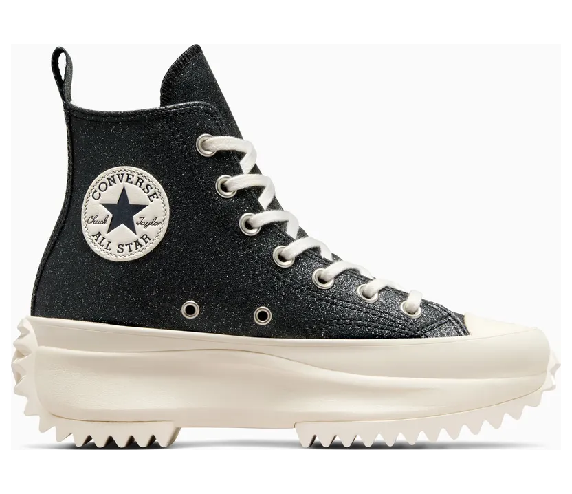 Converse Run Star Hike Platform Glitter Black/egret/egret – “Zwart” (A07947C)