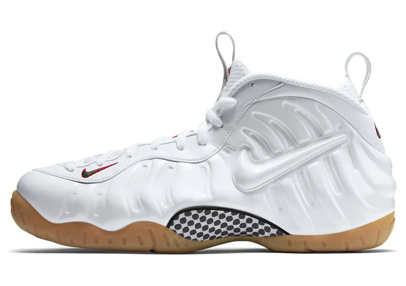 Nike Air Foamposite Pro White Gucci “White / Gym Red / Gorge Green” (624041-102)