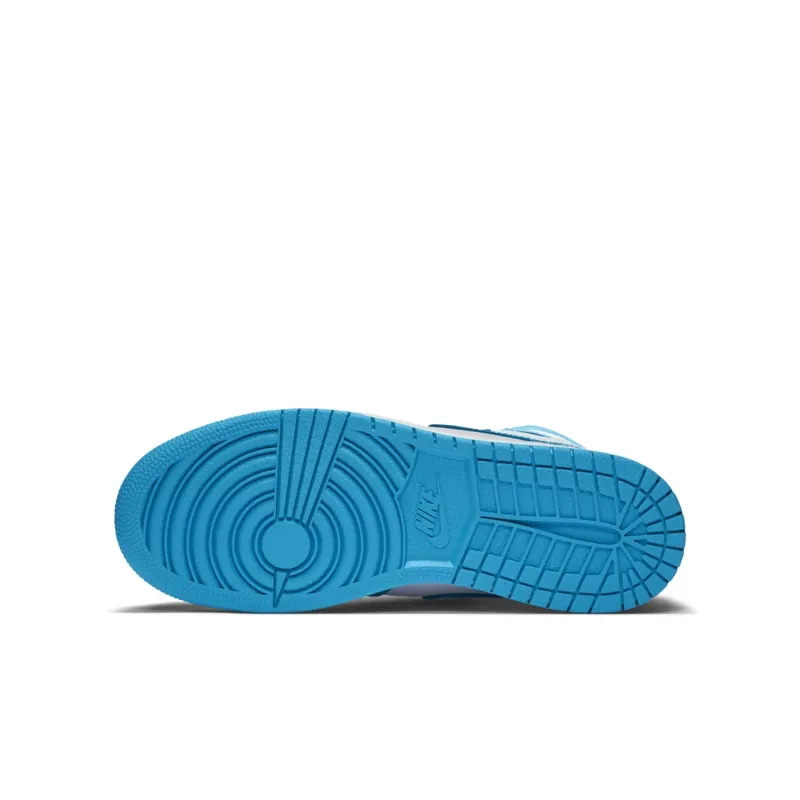 Jordan 1 Retro UNC (GS) White/Dark Powder Blue (575441-117)