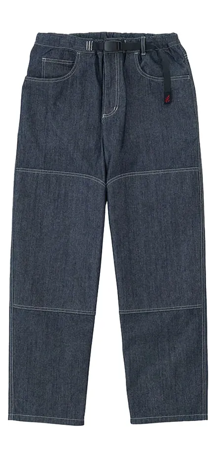 Gramicci – Japanese Chambray Double Knee Pant – Hose-Jeans (G6SM-P015-navy)