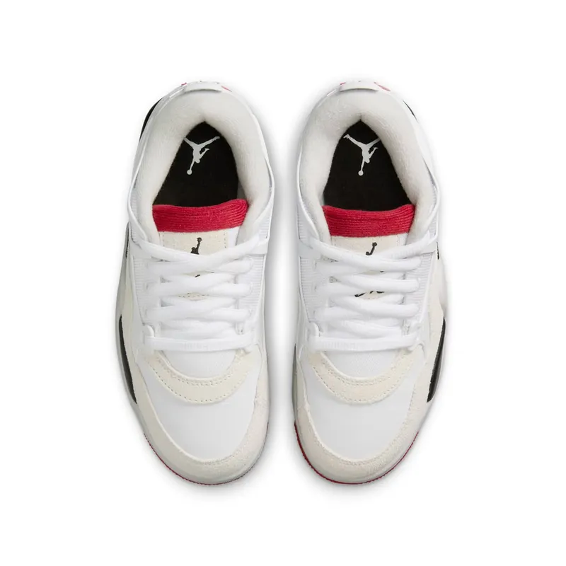 Jordan 4 RM White Black Neutral Grey Varsity Red (FQ7938-102)