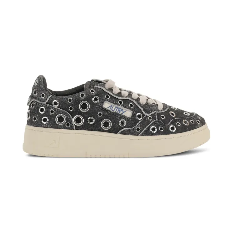 Autry Medalist Low Eyelet-embellished “Black” (AULW TF01)