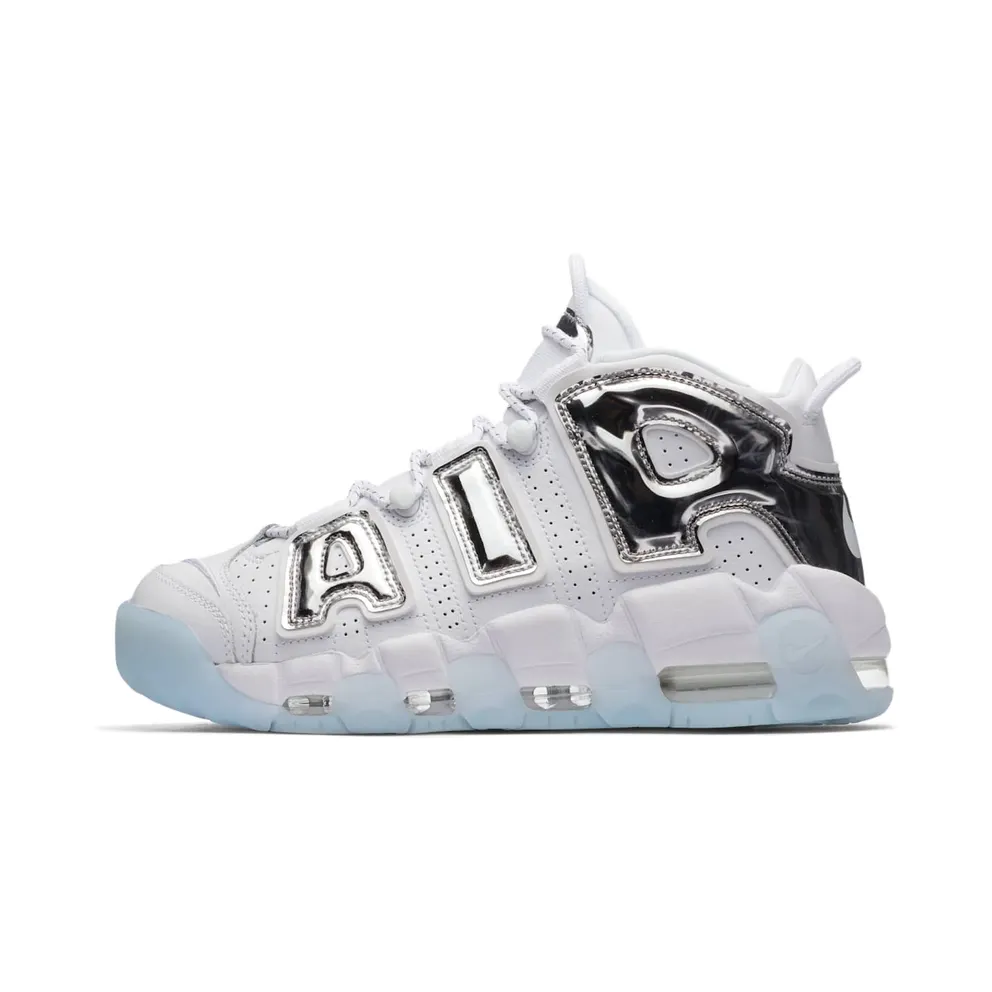 Nike Air More Uptempo Chrome White (W)