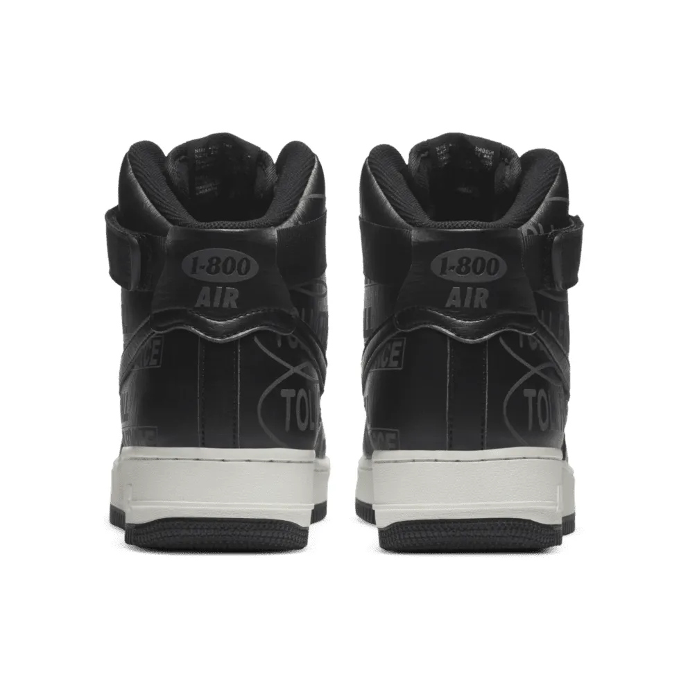 Nike Air Force 1 High Toll Free Black/Black-Sail-Vast Grey (CU1414-001)