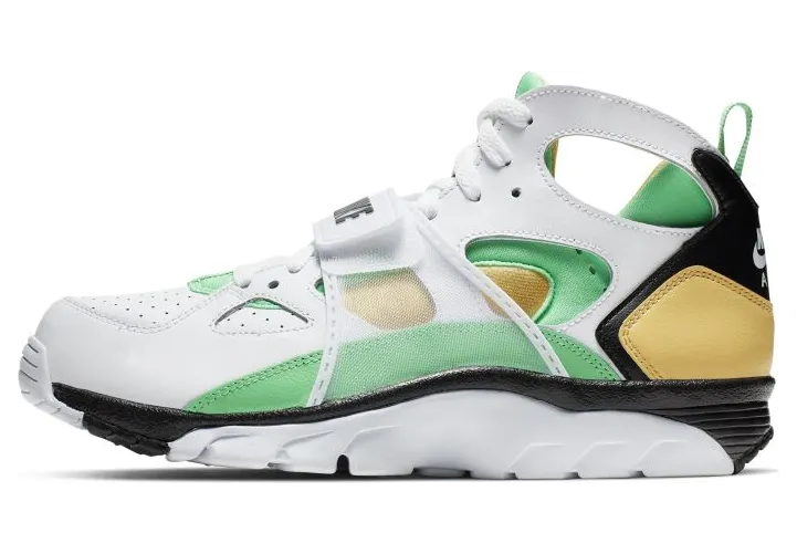Nike Air Trainer Huarache ‘Green Topaz’ White/Topaz Gold-Black-Electro Green (679083-108)