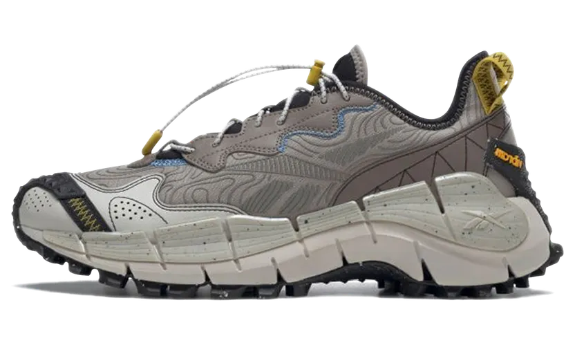 Reebok Zig Kinetica II Edge Boulder Grey / Essential Blue / Sulfur Green (GX0117)