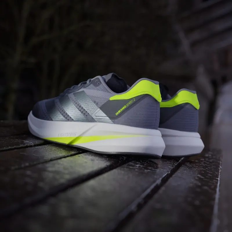 adidas Duramo Speed 2 Grey Iron Metallic Lucid Lemon (JS4411)