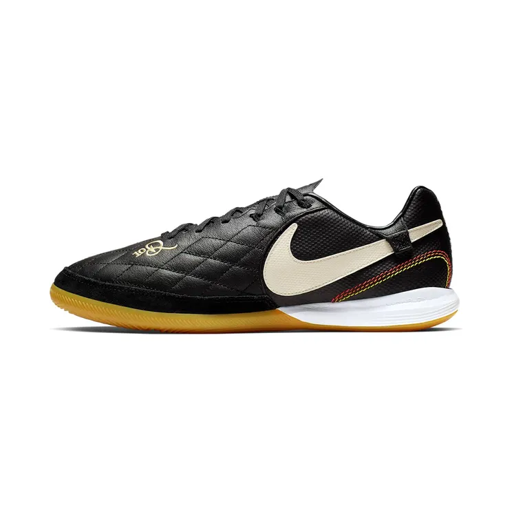 Nike 10R Tiempo Legend 7 Pro IC “Black / Metallic Gold / Gum Light Brown / Light Orewood Brown” (AQ2211-027)