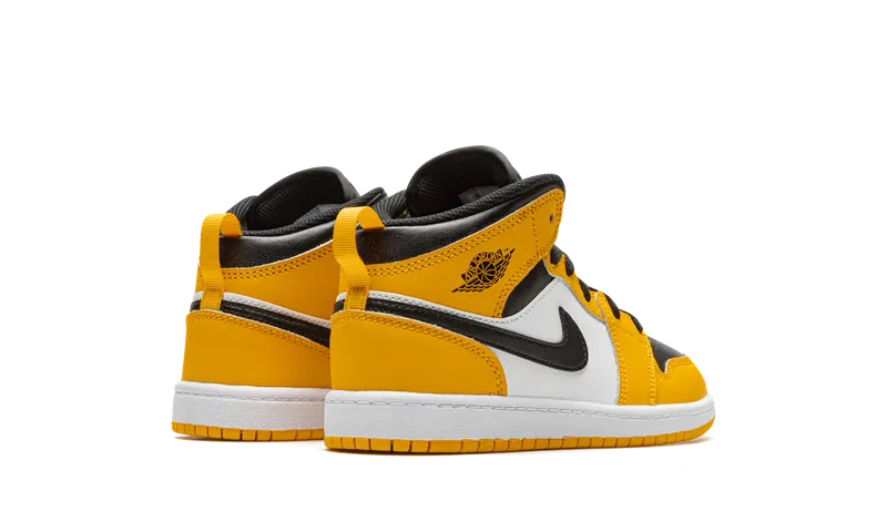 Jordan 1 Mid Younger Kids’ Yellow (640734-701)