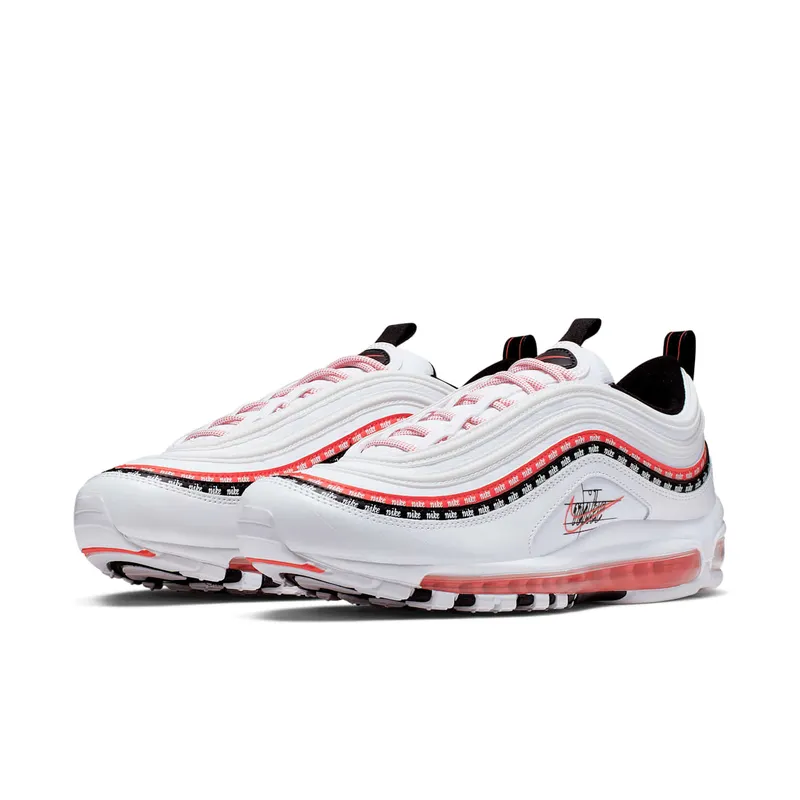 Nike Air Max 97 Sketch Logo White Black Red (CK9397-100)