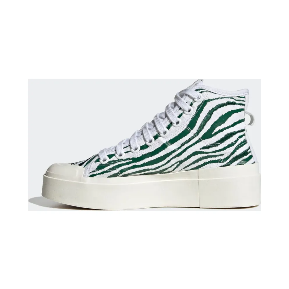 Adidas Nizza Bonega Mid Cloud White / Dark Green / Core White (IG7372)