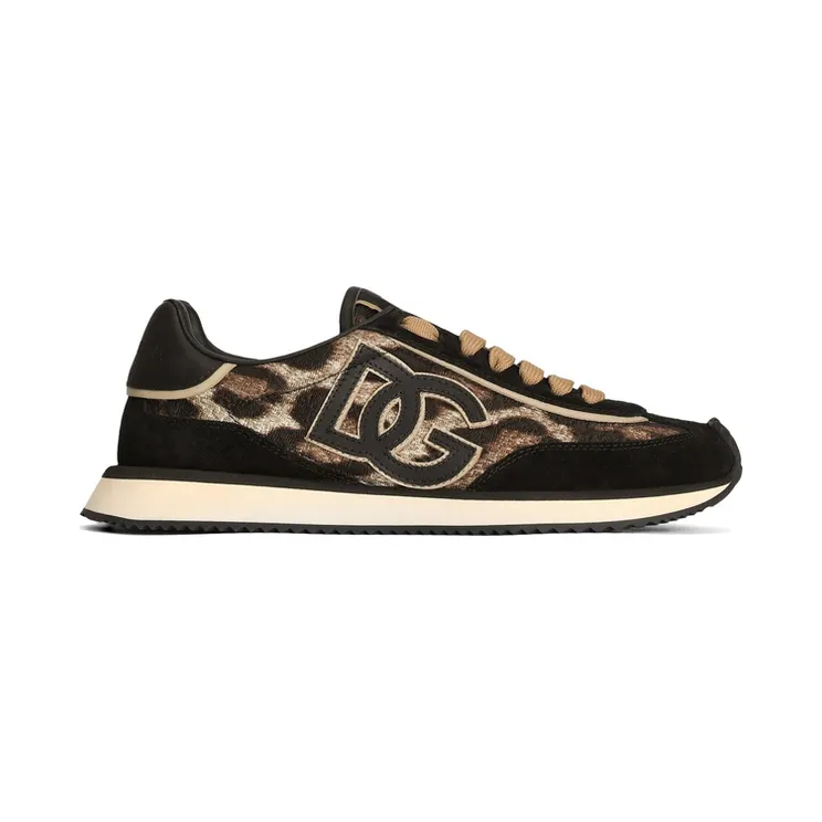 Dolce & Gabbana Leo-print Fabric DG Cushion “Brown/Black” (CK2288 A3L89 HY13M)