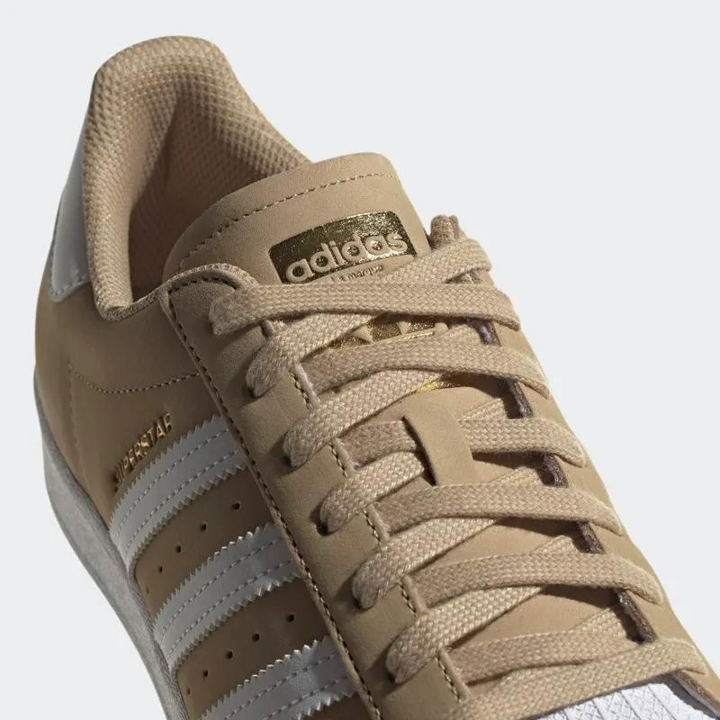 adidas Superstar Beige Tone / Cloud White / Gold Metallic (H00164)