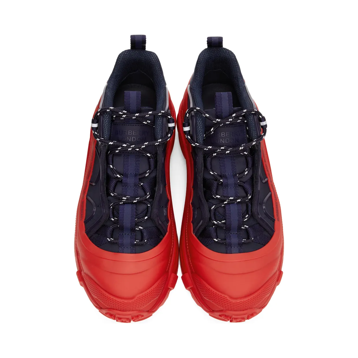 Burberry Navy & Red Arthur Sneakers (8045537) (5)