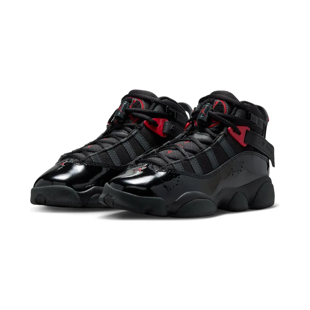 Jordan 6 Rings GS “Black Varsity Red” (323419-026)