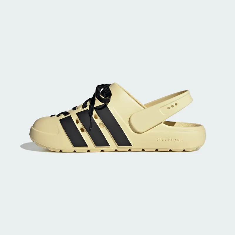 adidas Adilette Clog 2.0 Warm Vanilla Core Black Gold Metallic (JR4026)