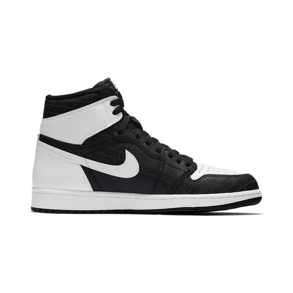 Jordan 1 Retro High RE2PECT (Derek Jeter) Black/White (555088-008)