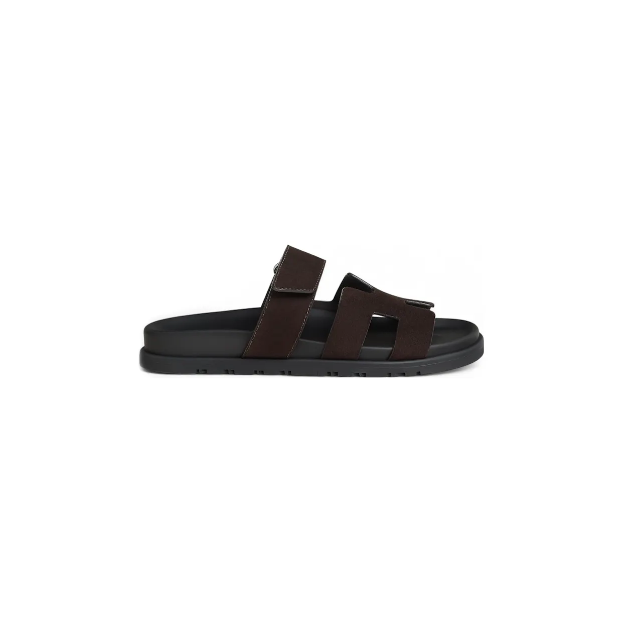 Hermes Chypre Sandal Marron Ébène Suede Goatskin (H222297Z-ME360)
