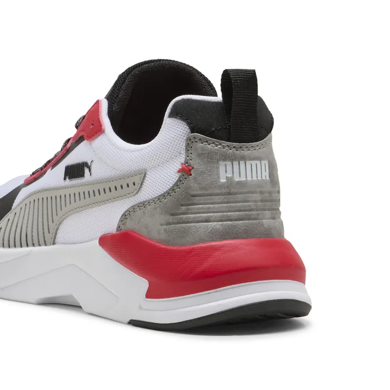 Puma X-Ray 3 MID 90s “Puma White / Gray Echo / For All Time Red” (405023_01)