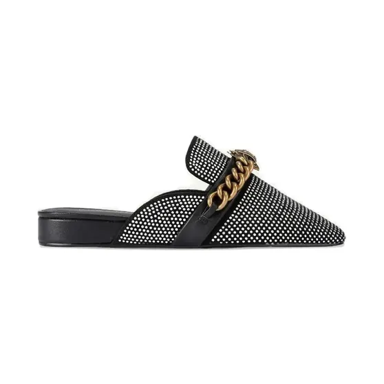 Kurt Geiger London Chelsea muiltjes verfraaid met ketting “Black” (5126409609)