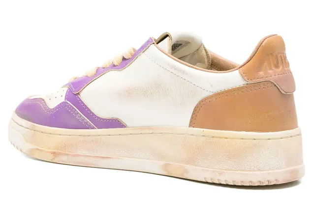Autry Medalist Low Super Vintage “White/Purple” (AVLW SV59) (2)