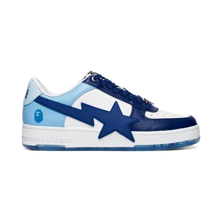 A Bathing Ape Bape Sta OS White Blue University Blue (0ZXSHM191309NBLX)
