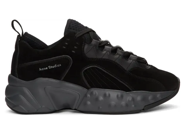 Acne Studios Black Suede Rockaway Sneakers (BD0047)