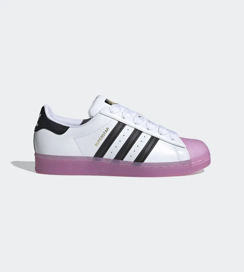 Adidas Superstar ‘Rubber Shelltoe – Shock Purple’ Cloud White/Core Black/Shock Purple (FW3554)