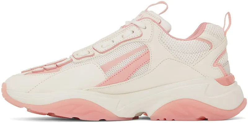 AMIRI White & Pink Bone Runner Low-Top (PF22WFS001-109)
