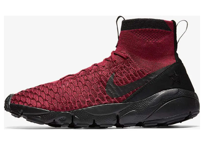 Nike Air Footscape Magista Flyknit “Team Red / Metallic Gold / Black” (830600-600)