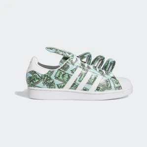 adidas Jeremy Scott Money Print Superstar Cloud White / Cloud White / Gold Metallic (HP6596)