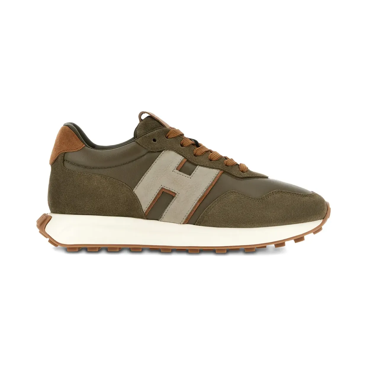 Hogan H601 met vlakken en applicatie “Green” (HXM6010EH41UHG)