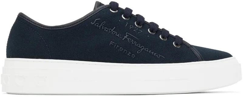 Salvatore Ferragamo Navy Recycled Cotton (751461 020709005)