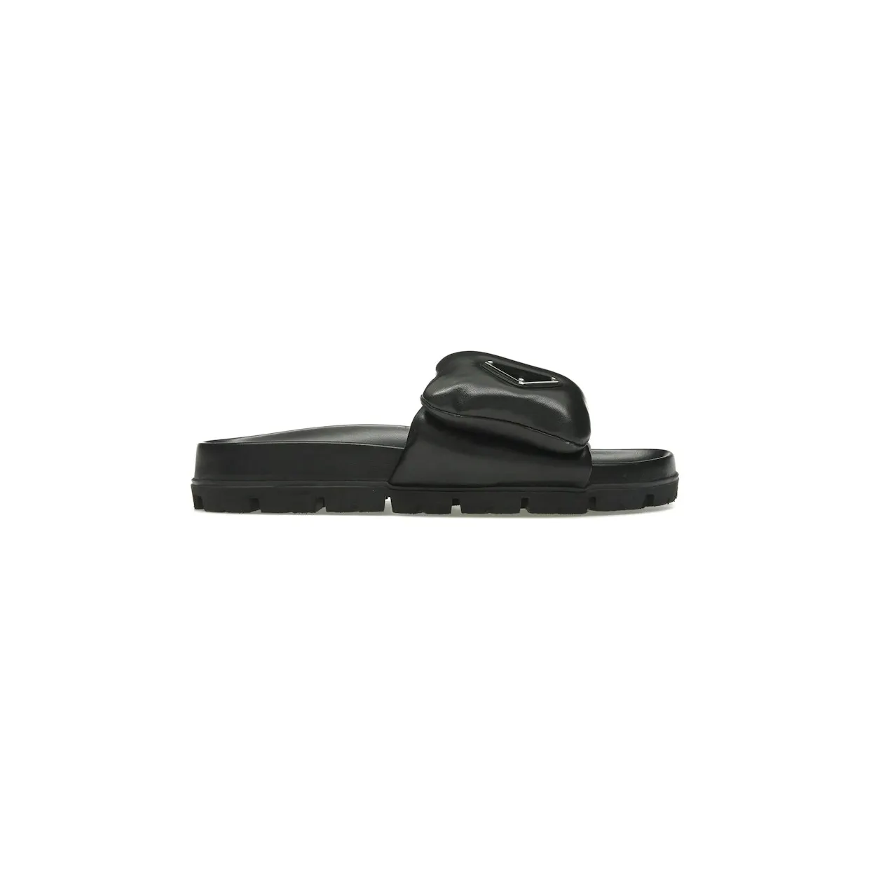 Prada Soft Padded 20mm Slide Sandal Black Nappa Leather (1XX648_2DL8_F0002_F_020)