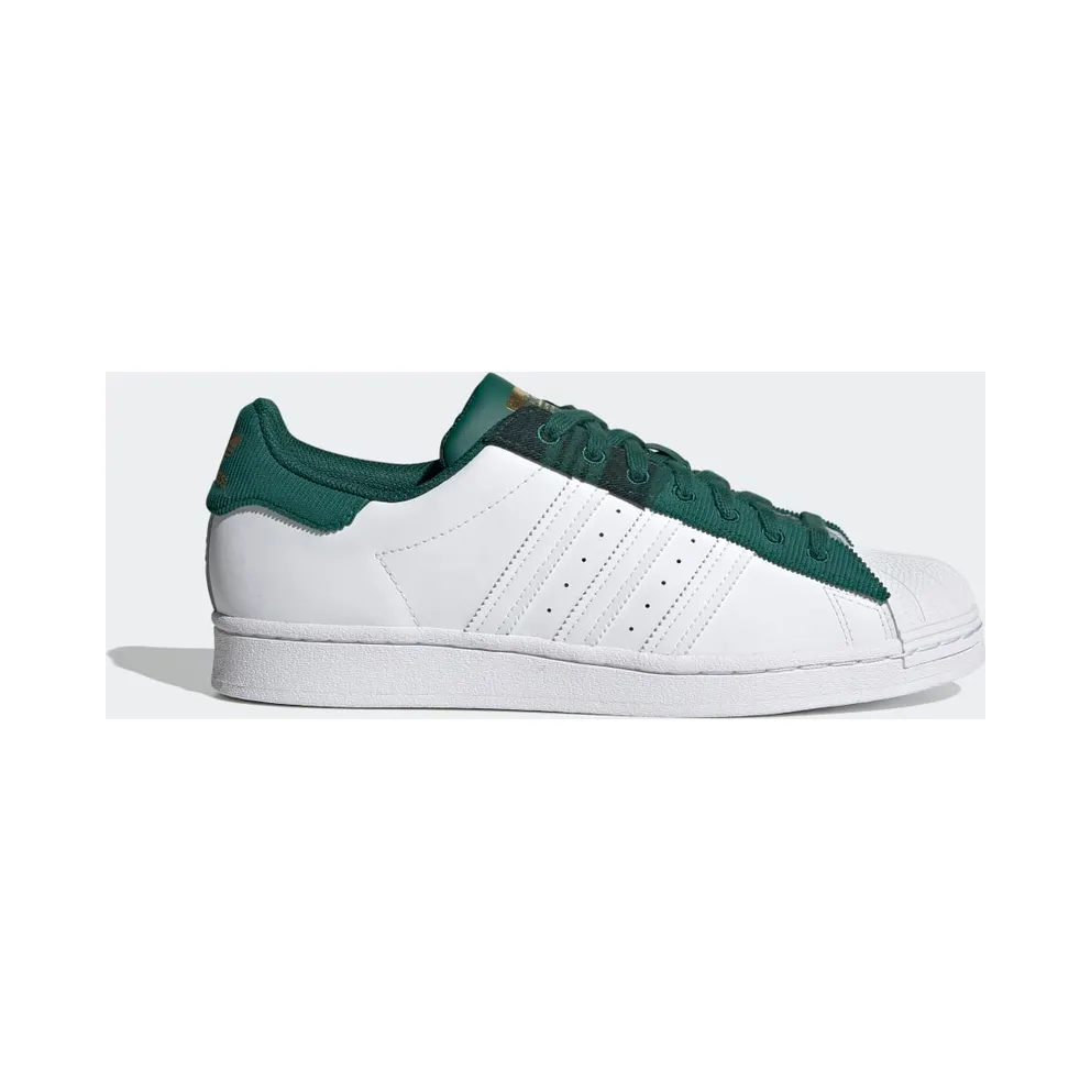 adidas Superstar Schuh Collegiate Green / Cloud White / Gold Metallic (H00212)