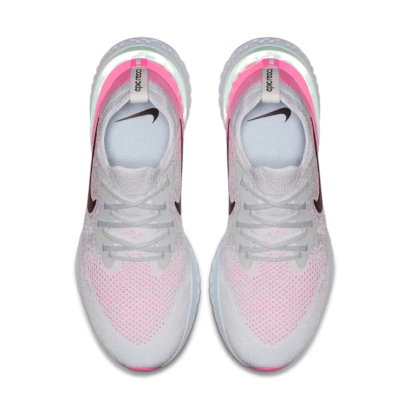 Nike Epic React Flyknit First Blush Pure Platinum/Black-Hydrogen Blue (AQ0067-007)