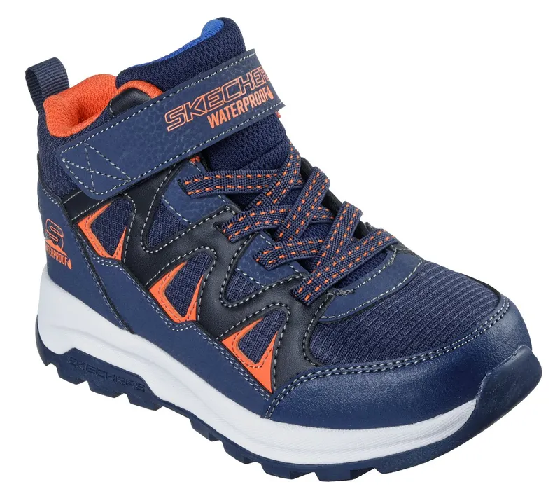 Skechers Waterproof: Storm Blazer – Drizzle Squad Sneaker Marine/Orange