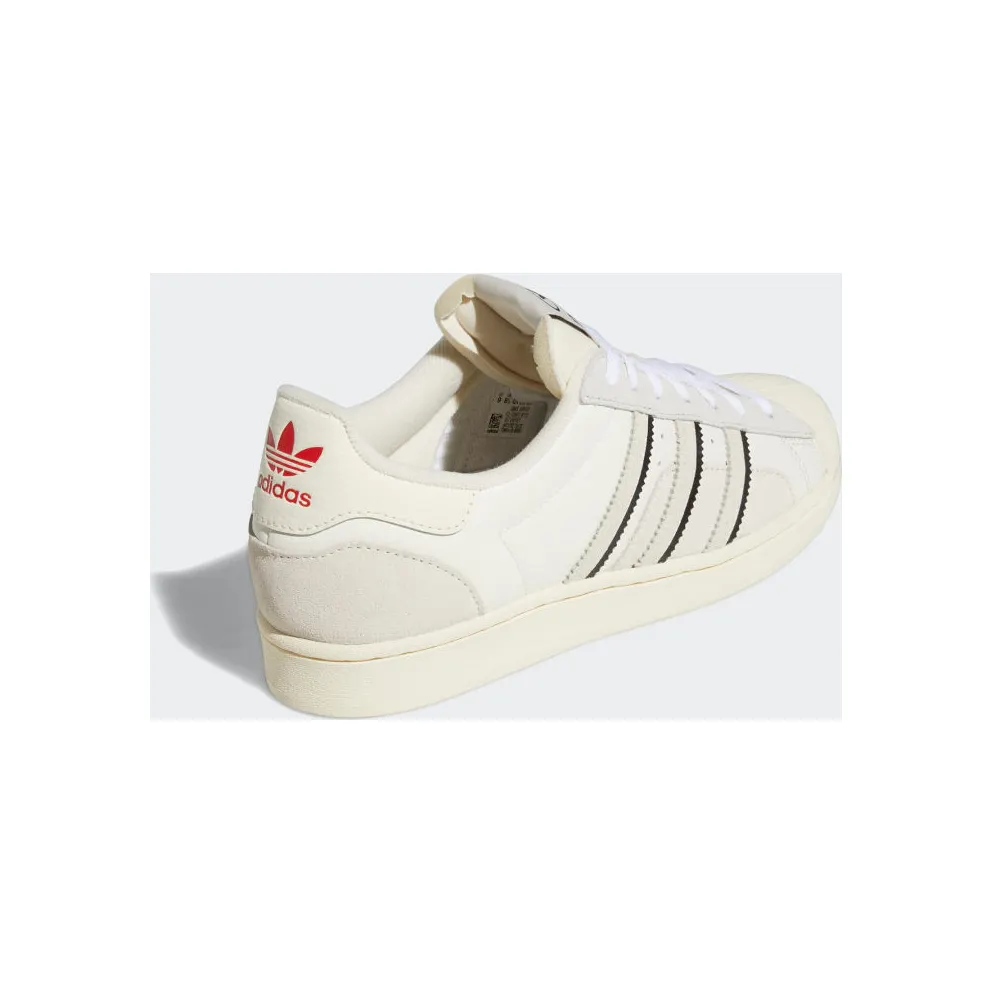 Adidas Superstar Cloud White / Aluminium / Vivid Red (GW5921)