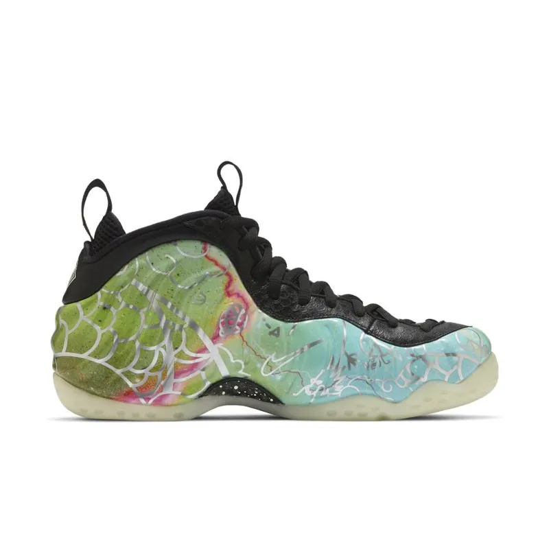 Nike Air Foamposite One Beijing Planet Hoops Multi-Color/Green Strike-Black (CW6769-930)