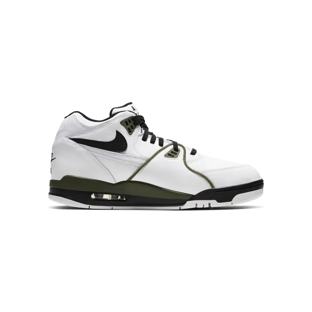 Nike Air Flight 89 White Black Olive White/Black-Medium Olive (CJ5390-101)