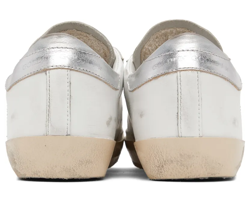Golden Goose SSENSE Exclusive White & Black Glitter Superstar Sneakers (F00101.F001213.10238) (2)