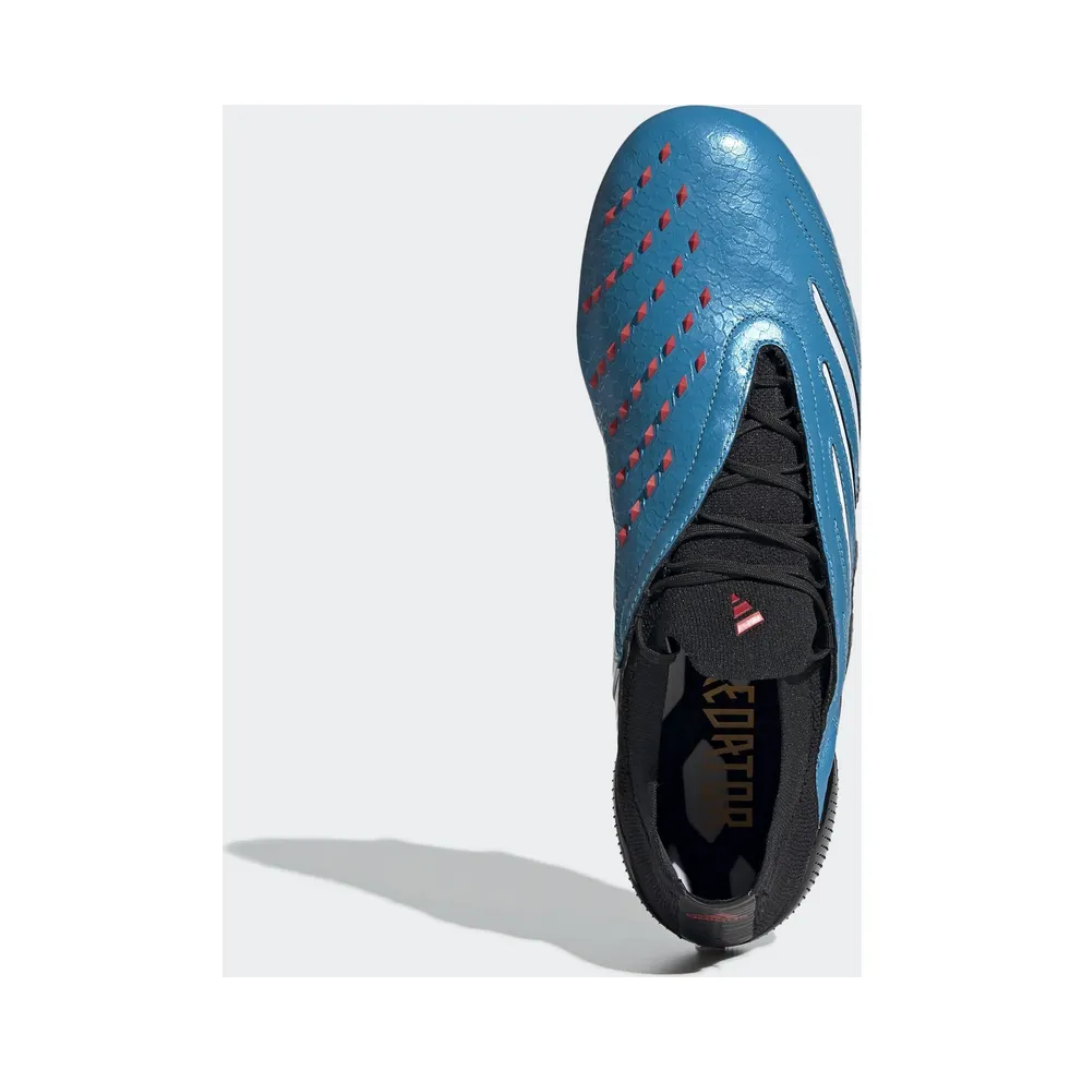 adidas Predator Archive FG Black White Blue Cloud White/Core Black/Red (EH2562)