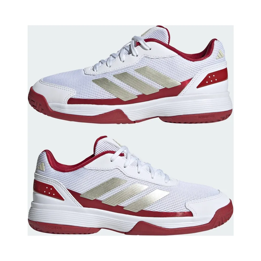 Adidas Crazyquick Kids Padel Cloud White / Ice Gold Met. / Cloud White (JQ9274)