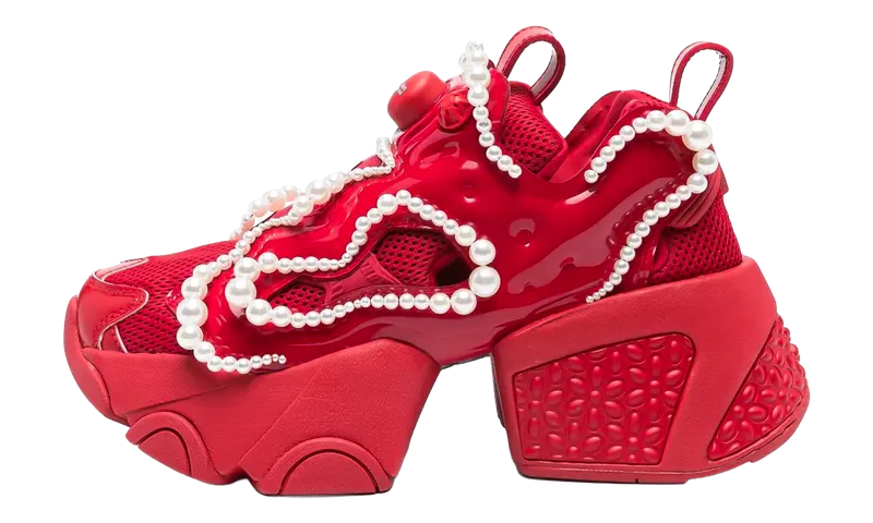 Reebok Instapump Fury Embellished Platform Womens “Noir Kei Ninomiya Blood Red” (3OK102-RD)