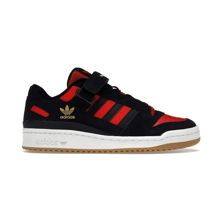 adidas Forum Low Core Black Core Black Vivid Red (HR1942)