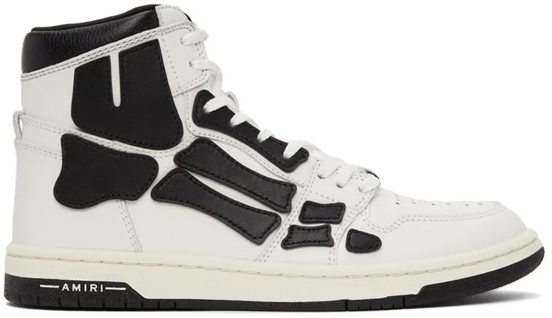 AMIRI Skel Top Hi White Black (MFS002 111)
